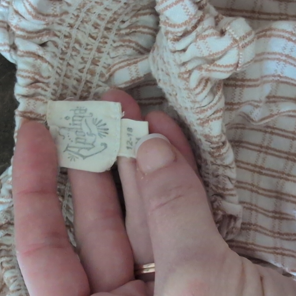 Apolina Plaid Ruffled Baby Bloomers - Picture 2 of 3